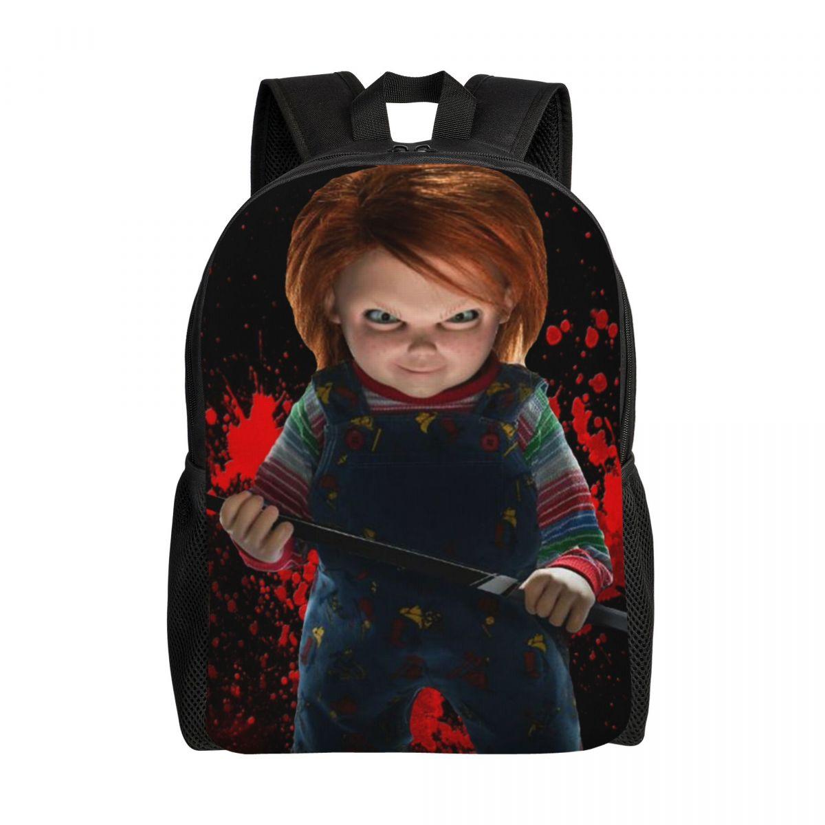 

Рюкзак для ноутбука Невеста Чаки Мужской Женский Модный Рюкзак для Школьника Студента Кукла-убийца Чаки Сумки 16 inches