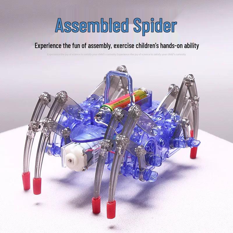 DIY Spider Robot Kit: Handmade Mechanical STEM Toy for Science Experiments
