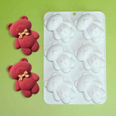Bear Shaped Silicone Mousse Mold Reusable Baking Mold for Cakes Desserts Heat Resistant Non-Stick & Easy Clean Baking Mold for Home Bakers & Sweet