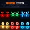 DIY Multimedia Player Screen APP Control 2Pcs 3 Inch LED Car Angel Eyes Ring Fog Lamp Headlight Dynamic Eye Light