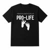 Unapologetically Pro Life T-Shirt Baby Feet Graphic Women's Tee