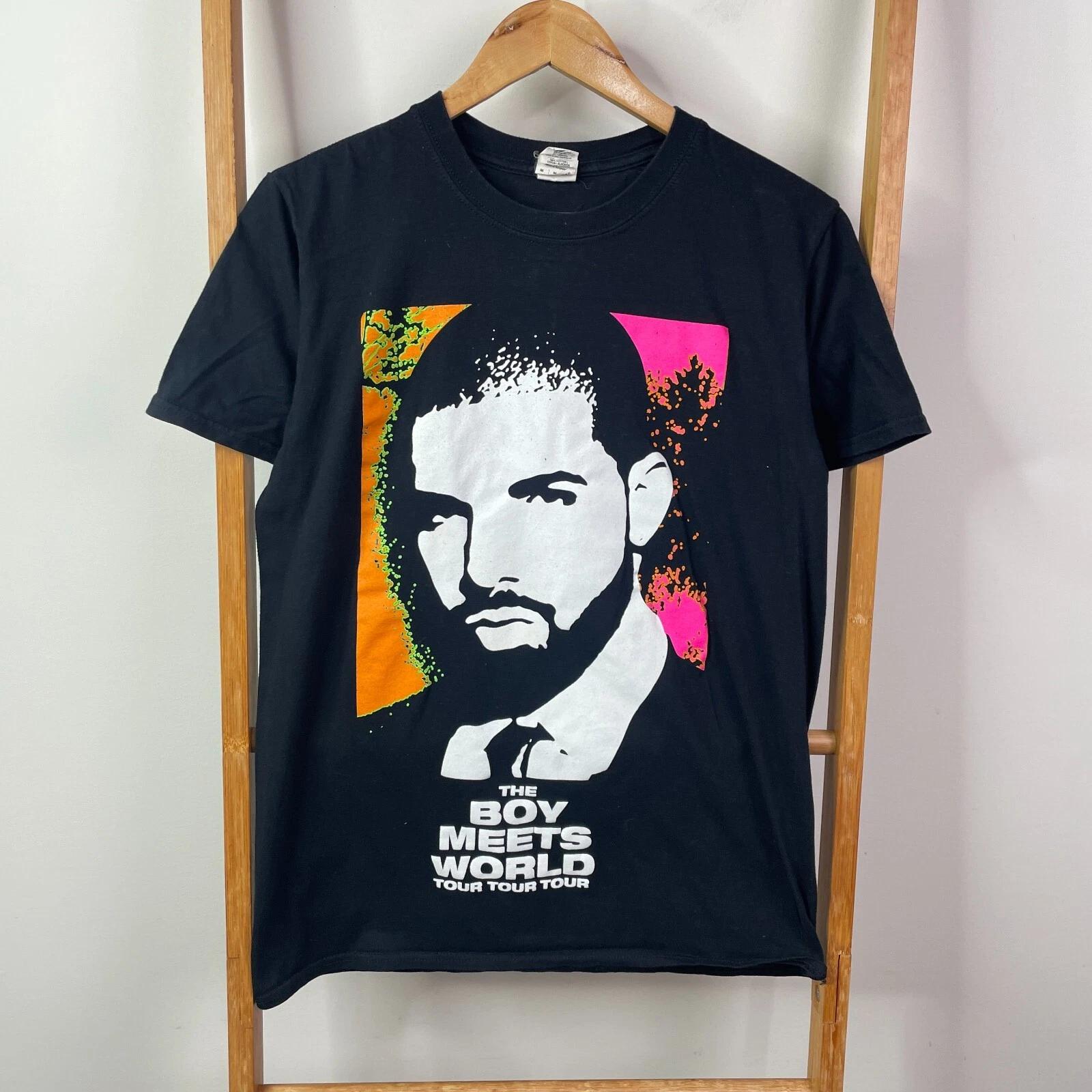 

Drake Boy Meets World Tour Shirt Men Medium Black Australia Concert Short Sleeve 2XL