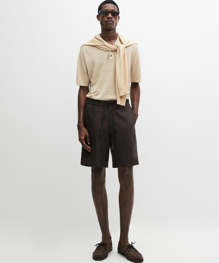 Masimodutti 100% Linnen Bermuda Shorts