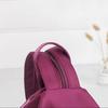 Women Solid Color Zipper Backpack Anti-theft Single Shoulder Bag Versatile Messenger Bag Daisy Embroidery Holiday Backpack