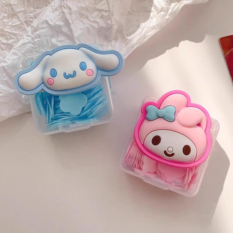 Антибактериальные одноразовые мыльные листы Sanrio - Портативное мыло для рук в поездках для студентов и детей