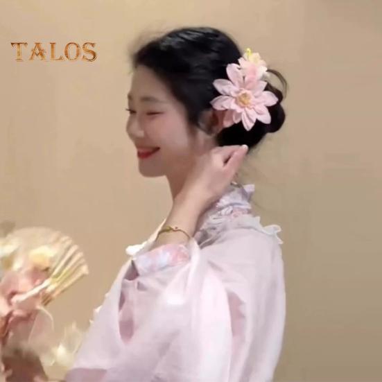 Simulated Flower Hair Clip Hawaiian Flower Decor Side Hair Pin Beach Vacation Photography Women Hair Accessories