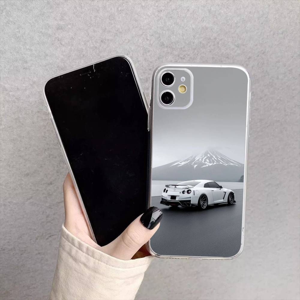 Car JDM R35 Phone Case For iPhone17,16,15,14,13,12,11 Plus,Pro Max Soft Transparent Cover iPhone14ProMax