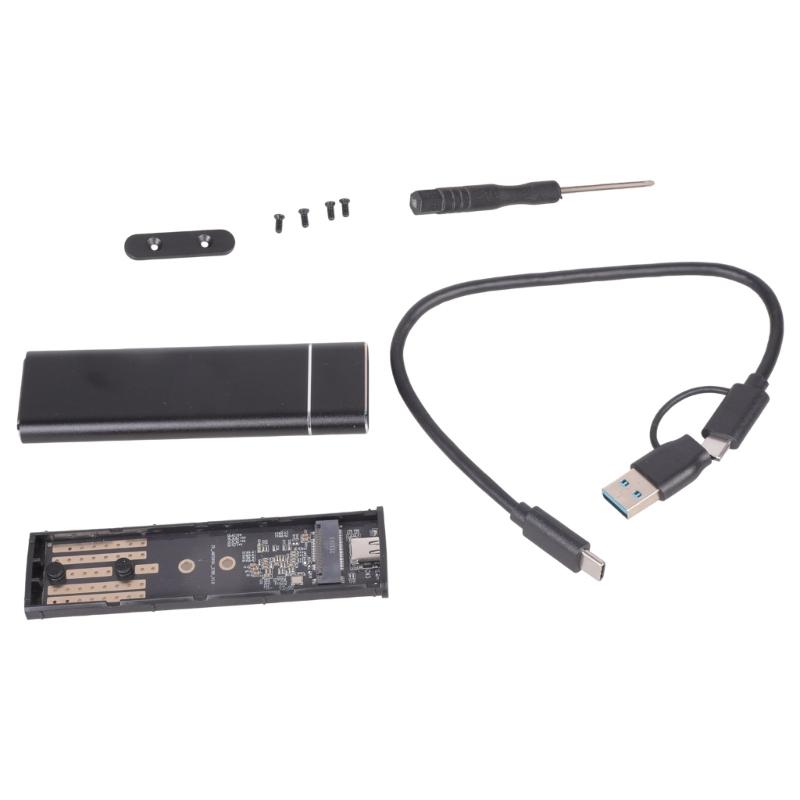 Universal M.2 External Drive Case USB 3.2 Compatible 2230 2242 2260 2280 Size Plug-Play  External Disk Housing