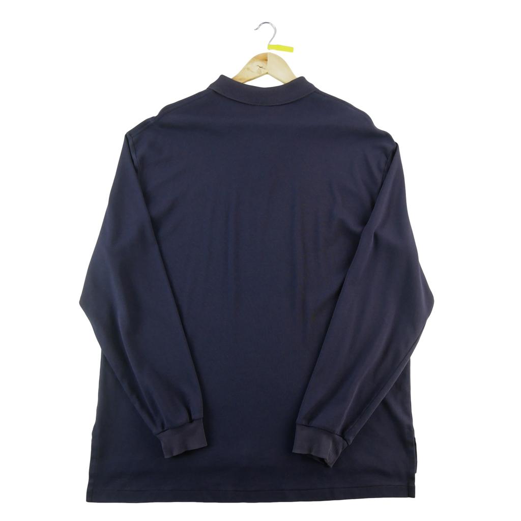Seconde vie - Polo manches longues Homme  Marine - Bon état