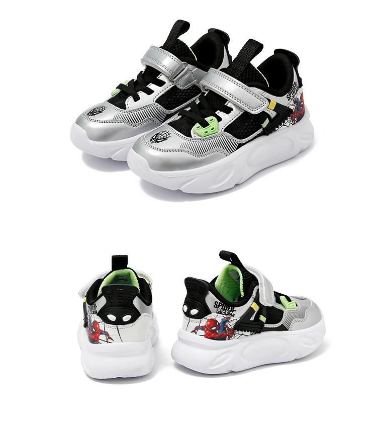 Disney Casual Children's Shoes Spider-Man Summer Mesh Breathable Mid-Size Children's Outdoor Soft-Soled Sports Shoes