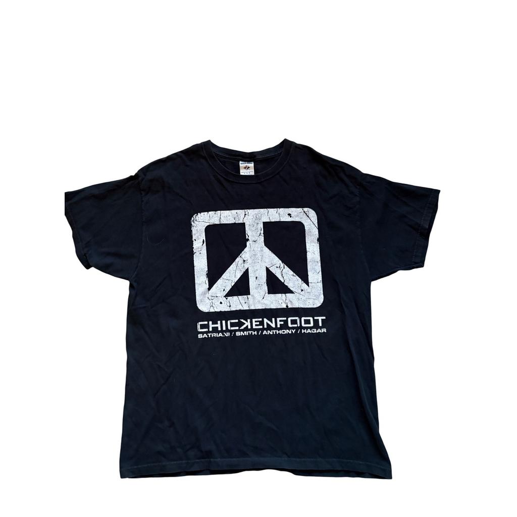 Chickenfoot The World 2009 Tour T-Shirt XL Black Jerzees Band Tee Satriani Hagar Unisex T-Shirt