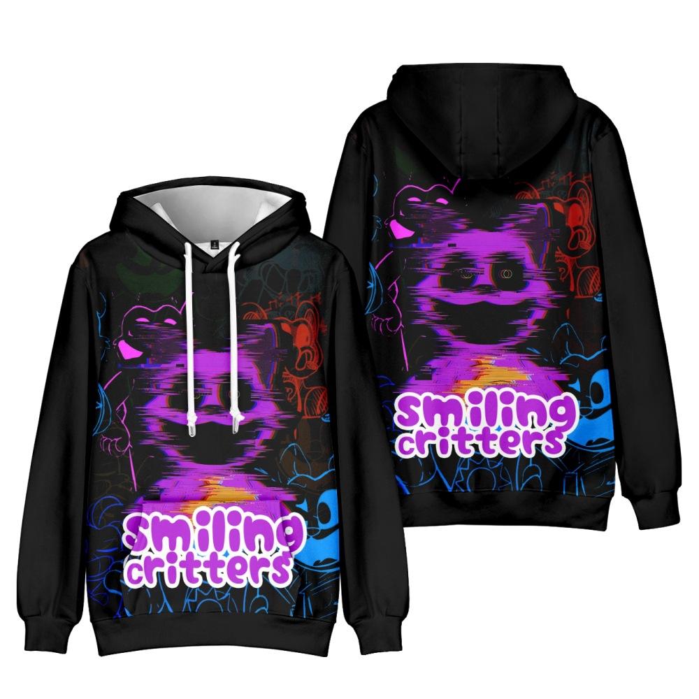 Fashion Unisex Casual Smiling Critters Hoodies Sweatshirt Outdoor Sport Cosplay Pullovers Hoodie Plus Size Cosplay Costume S