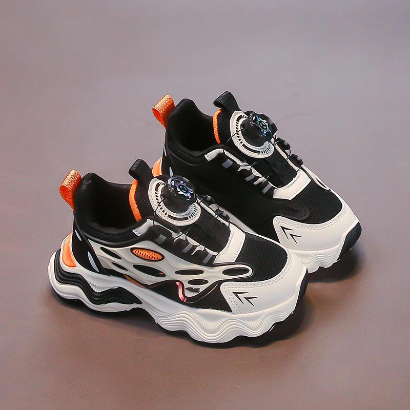 

Детские трендовые удобные кроссовки для бега на мягкой подошве, студенческие модные повседневные дышащие спортивные кроссовки для мальчиков и девочек 26 чёрный