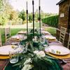 Green Velvet Table Runner Wedding Tablecloth Dinner Party Decoration Table Flag