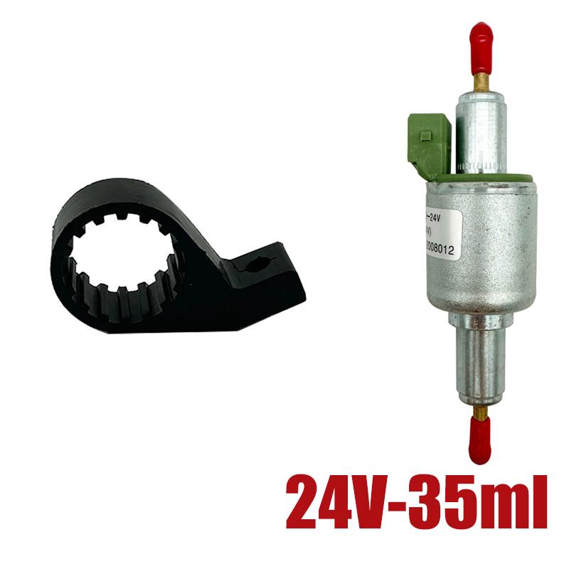 12V/24V Air Diesel Parking Heater Oil Fuel Pump Pulse Meter Pump + Shock Absorption Holder For Webasto Eberspacher 22/28/35/65ml