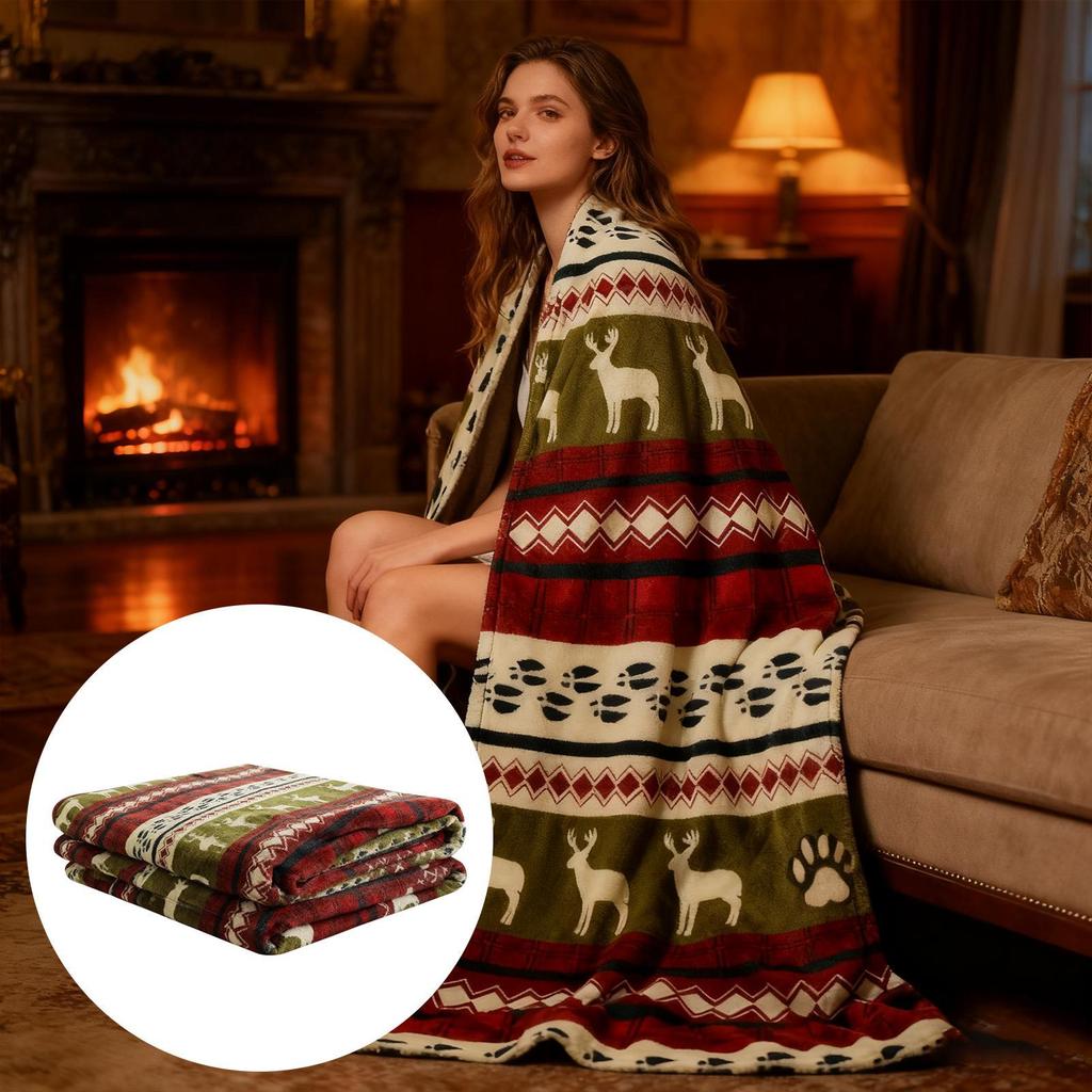 Christmas Blankets And Throws Warm Flannel Snowflake Home Decor Snowflake Soft Couch Throw Blanket For Women Wife Sofa Bed