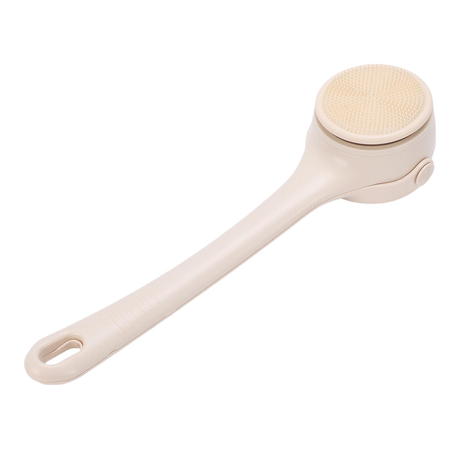 4 in 1 Electric Body Brush 2 Speeds Rechargeable Automatic Dual Handle Back Scrubber for Exfoliating Shower