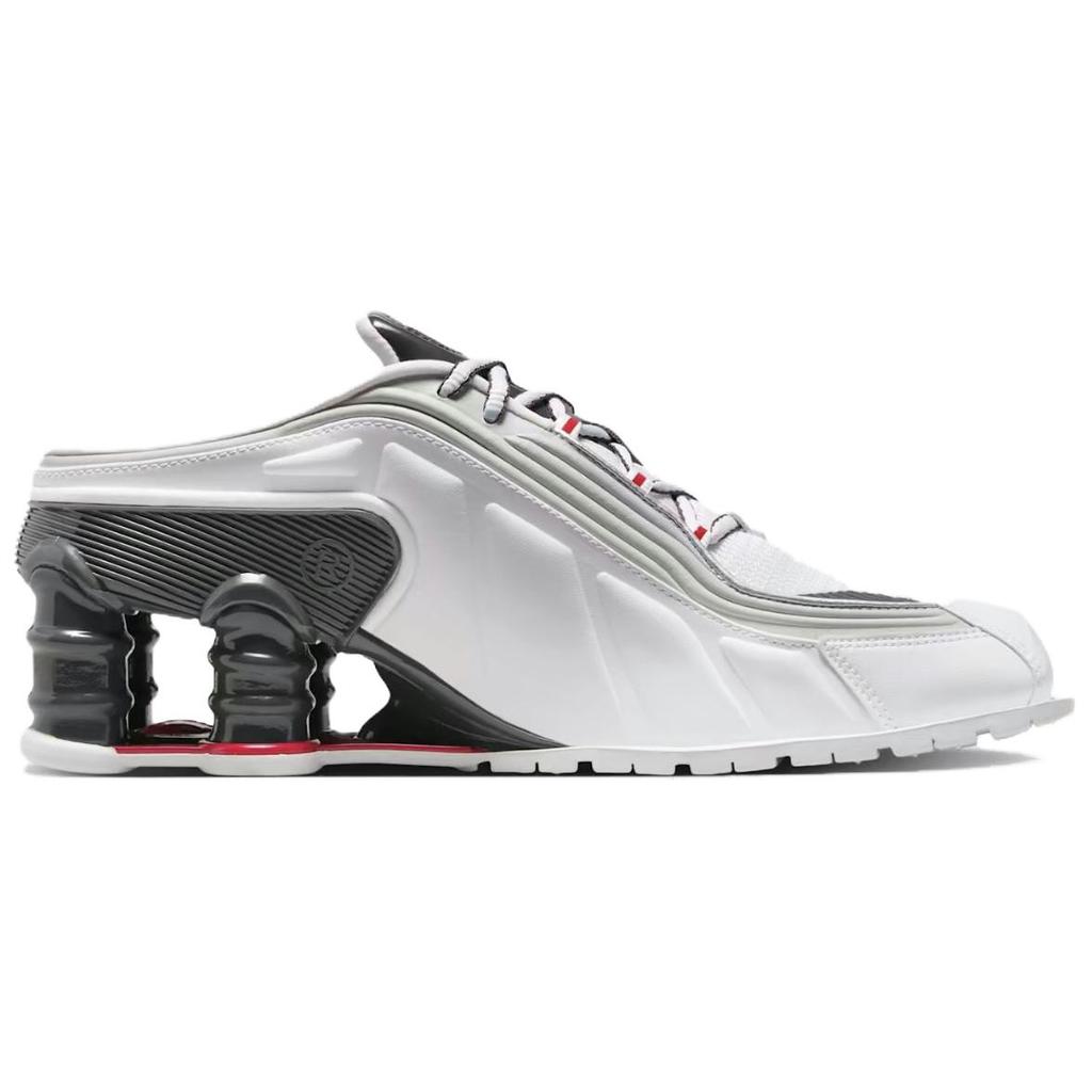 Nike Shox MR4 Mule Martine Rose Metallic Platinum Varsity Red Women's IM5420-100