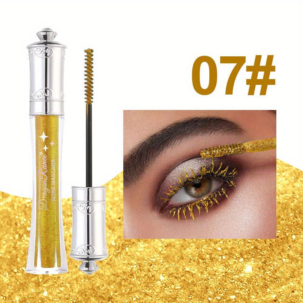 Glitter Flash Mascara Shimmering Diamond Sparkle Mascara,Waterproof,Smudge-Proof, Long Lasting Volumizing Eye Makeup