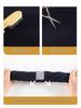 2025 Black Women's High-Waisted Slimming Cuffed Sweatpants - American Style Straight-Leg Lantern Pants for Autumn