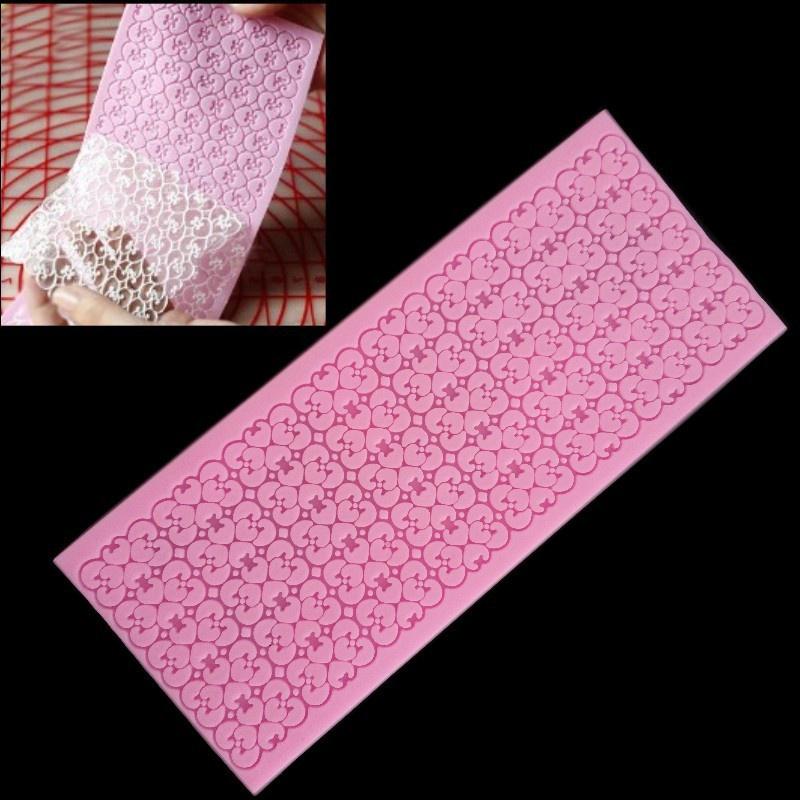 Buy Lace Silicone Mold Mould Sugar Craft Fondant Mat Cake Decorating