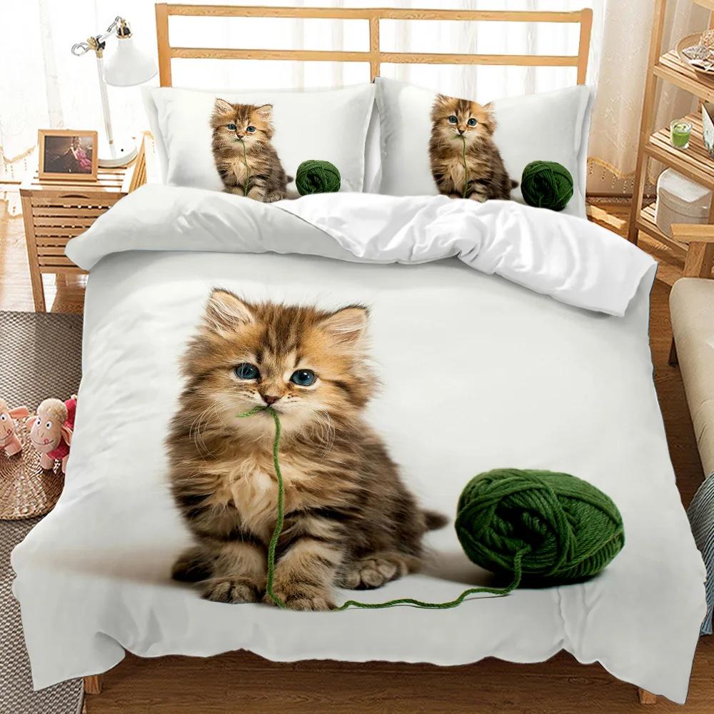 Комплект постельного белья с изображением кота — фото 9