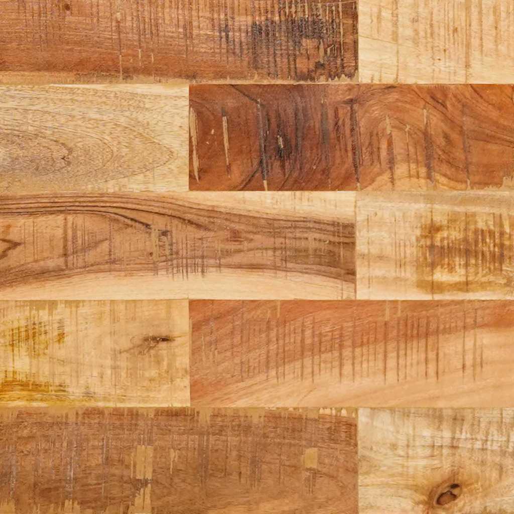 Dining Table Natural 100 x 35 x 75 cm Solid Mango Wood
