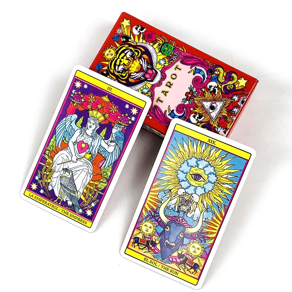 New Tarot Cards Chinese Style Deck Oracle English Visions Divination Edition Borad Playing Games Family Gathering Game Cards