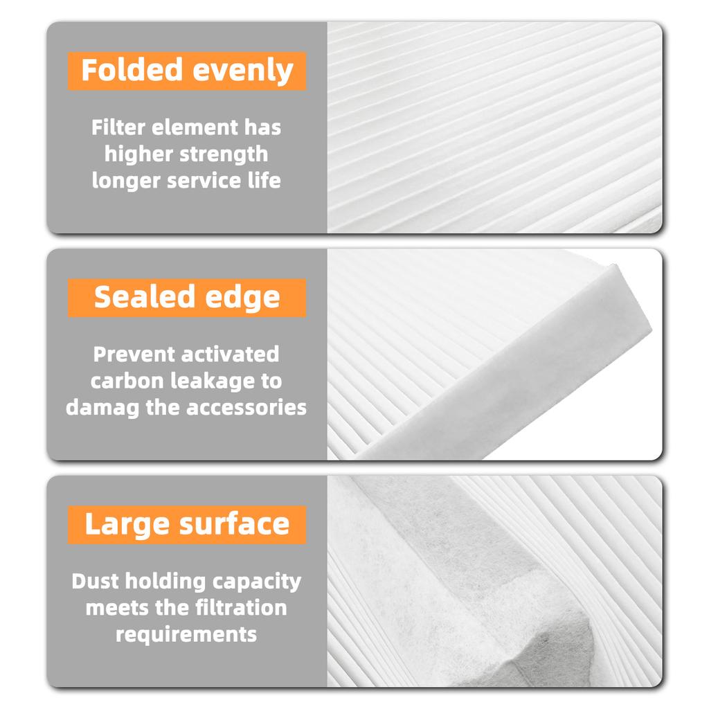Yitong Direct Replacement CF10728 Cabin Air Filter Perfect Match Fit For Hyundai Accent Elantra Kia Forte AQ1121 97133-2H001