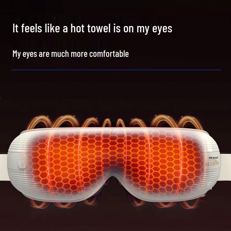 Hezheng Foldable Eye Massager with Heat and Sleep Mask
