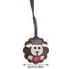 Lamb Keychain Pu Leather Animals Keyring Hanging Ornament Backpack Handbag Charm Gift For Men Women Korean Bag Charms
