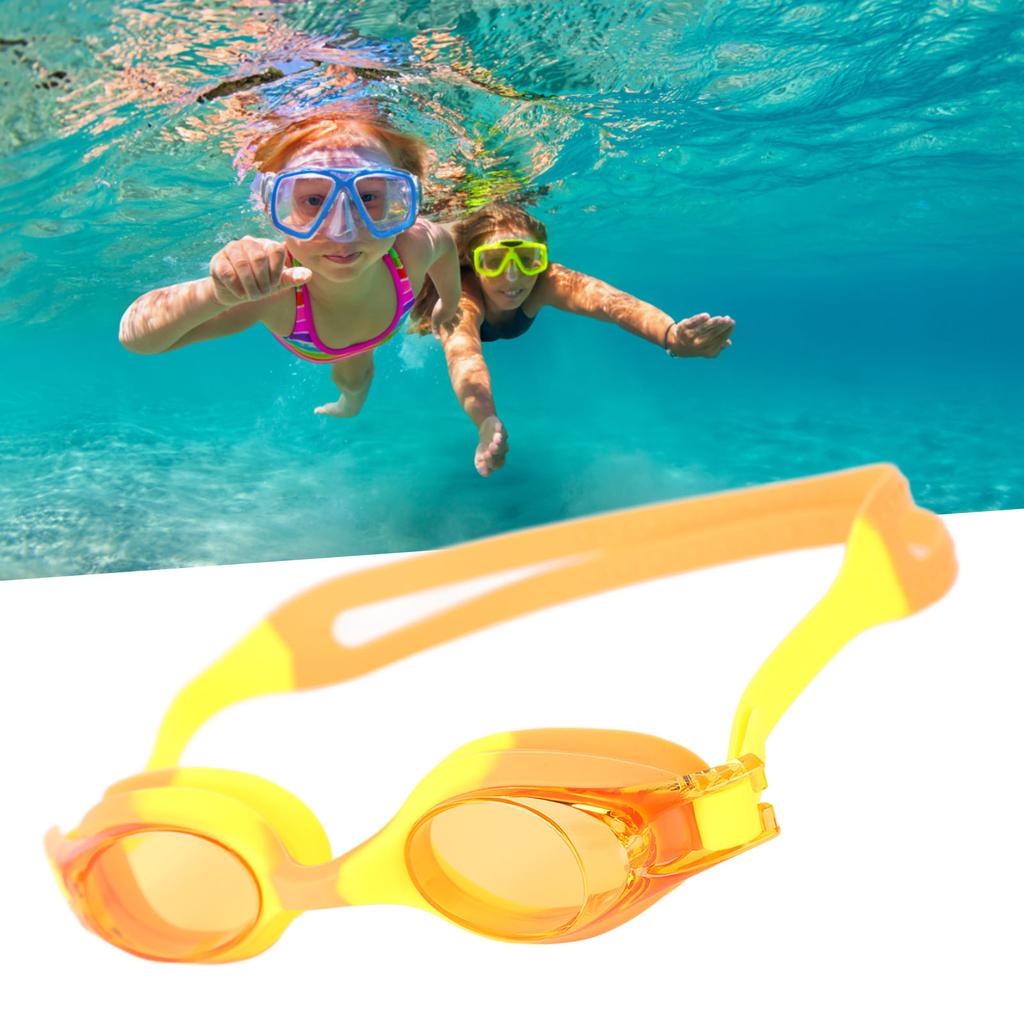 Children Swimming Goggles Clear View Eye Wear Swim Glasses PC Eyeglass for Boys Girls