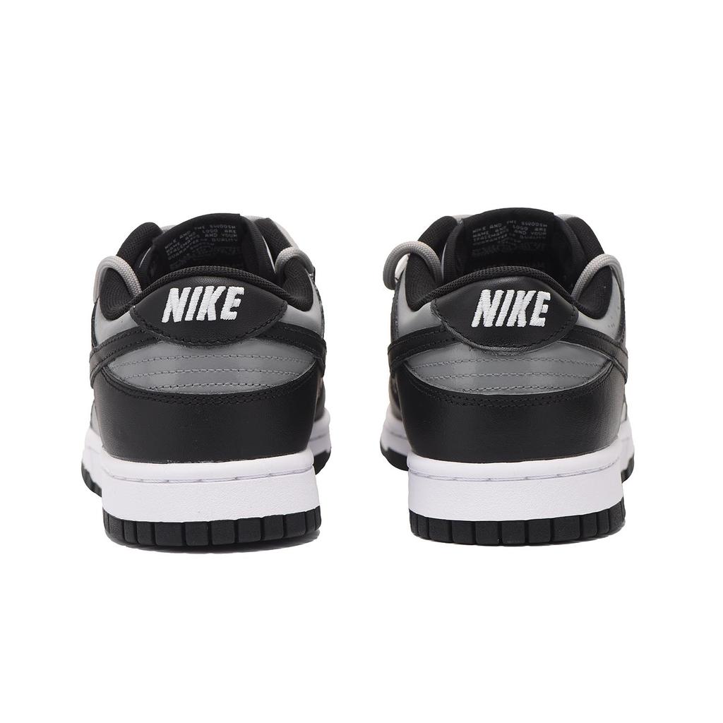 Nike Dunk Leather Coverage, Impact Resistance, Abrasion Resistant Low top Skateboard Shoes GS Black Gray CW1590-100(Team59- SBOX)
