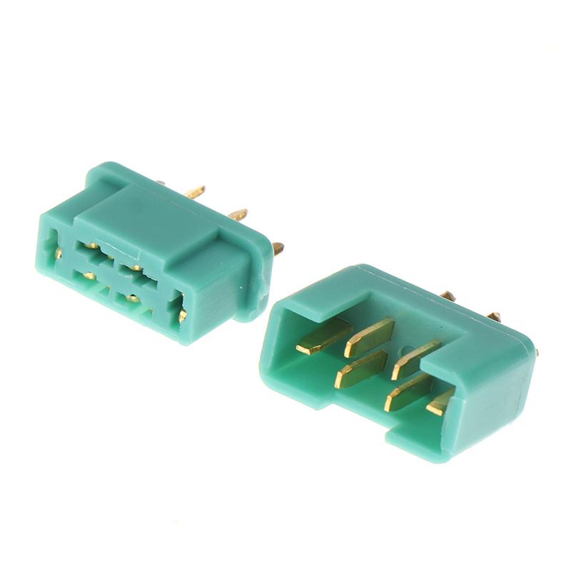 

Mpx Connector For Multiplex Plug Gold Male Female Connector Rc Accessories 4PCS чорний
