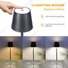 Cordless Table Lamp for Bedroom Rechargeable Wireless Touch Lamp Camping Candle Creative Lamp Rechargeable Coffee Bar  Desk Lamp