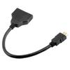 1 in 2 Out 1080P High Clarity Splitter HDMI-compatible Male to Dual Female Adapter Converter Cable
