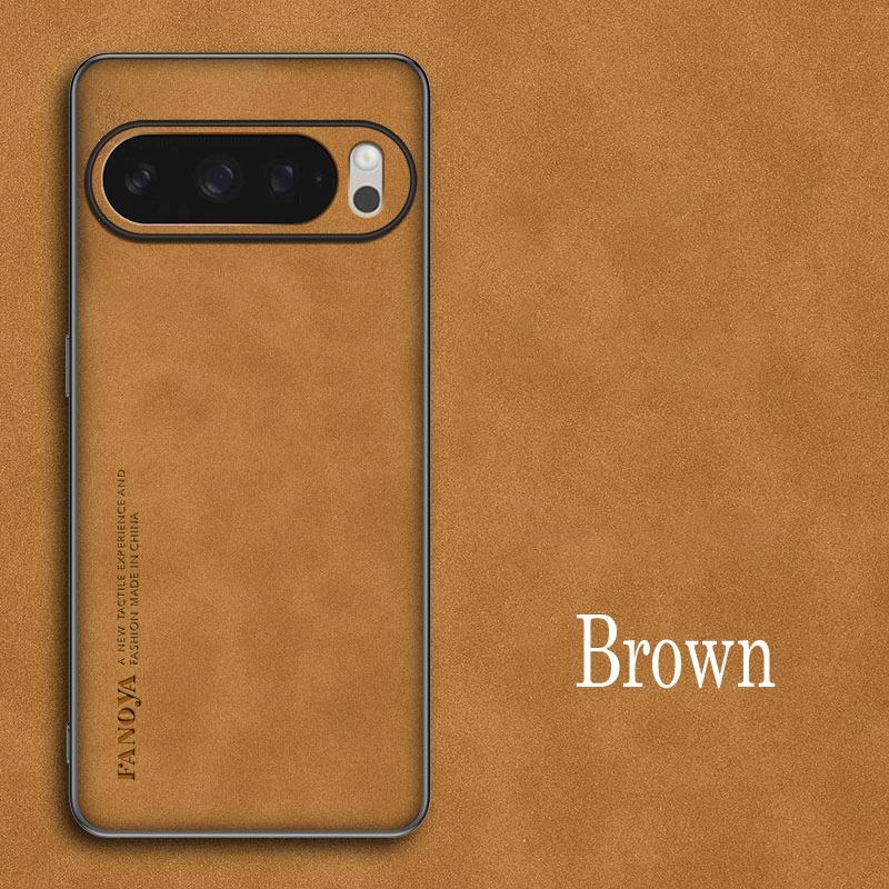 Luxury Sheepskin Leather Shockproof Silicone Case For Google Pixel 10 9 8 7 6 Pro XL Pixel10 Pixel9 Pro 9A 8A 9A 6A Phone Cover