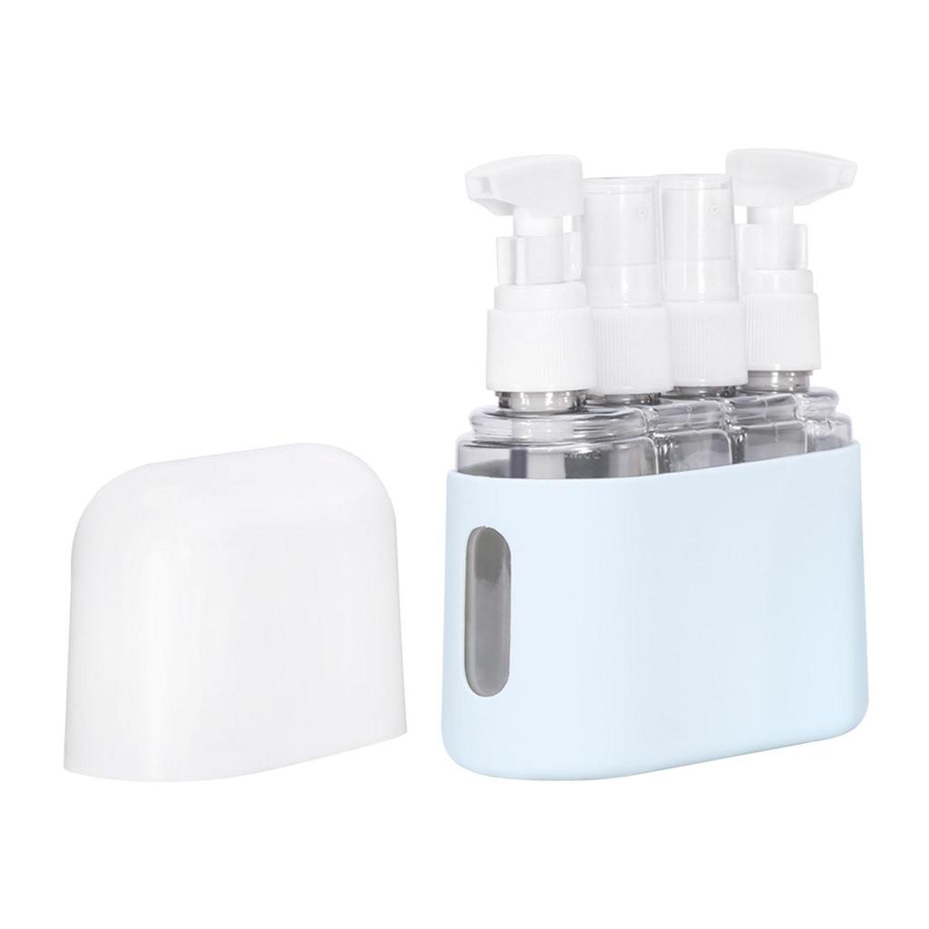 4x Makeup Spray Bottle 50ml Reusable Travel Size Pump Lotion Sprayer for Cosmetics Lotion Toiletries Travel Airplane Body Wash