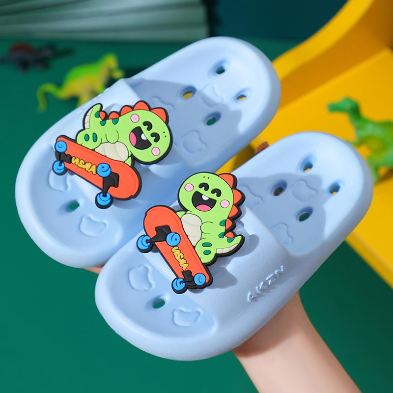 

2025 Cute Cartoon Non-slip Quick-dry Boys Indoor Bathroom Slippers Size 34/35 небо синє кольору