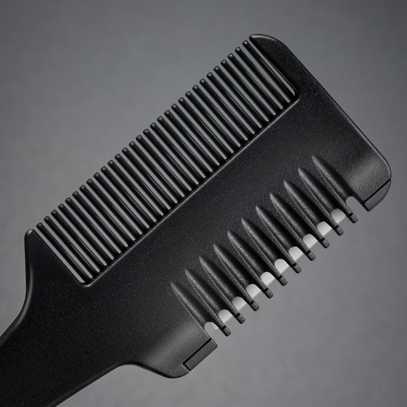 GIANXI Hair Cutting Comb Carbon Barber Shop Brush With Razor Blades Double Edge Professional Hairdressing Tools Salon Set