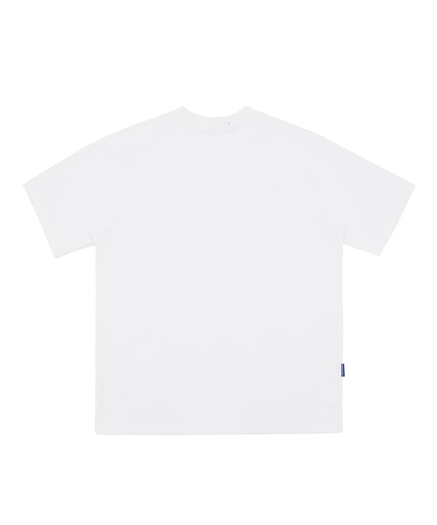 UPPERSTROP [Up9601] Surf Club Beach Palm Tree T-Shirt White
