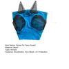 Horse Fly Face Guard with Ears Adjustable Half Face UV Protection Cover Breathable Fine Mesh Equine Fly Face Guard