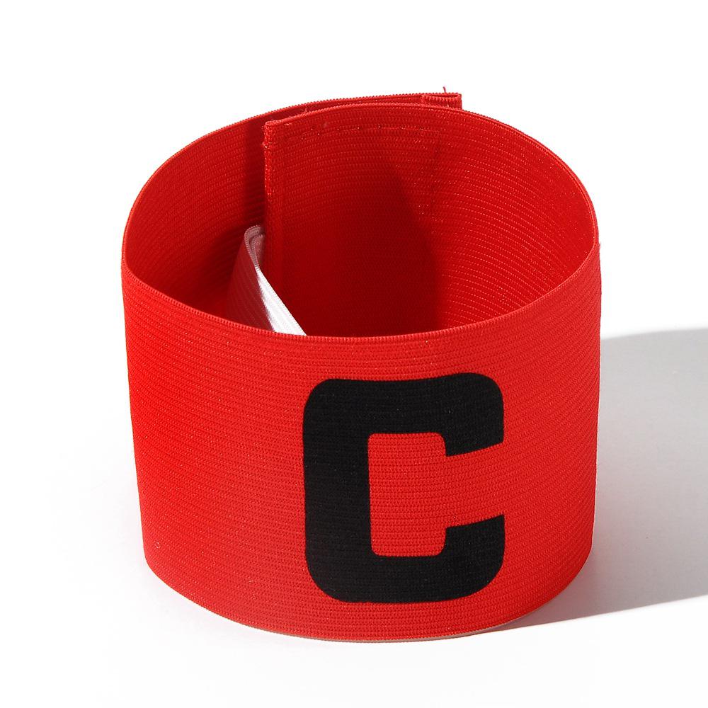 

Professional Elastic Sports Captain s Armband - Ideal for Football, Basketball, and Training 33x7cm красный