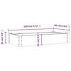 VidaXL Raised Garden Bed Liner 120x60x25 Cm Solid Fir Wood 364290