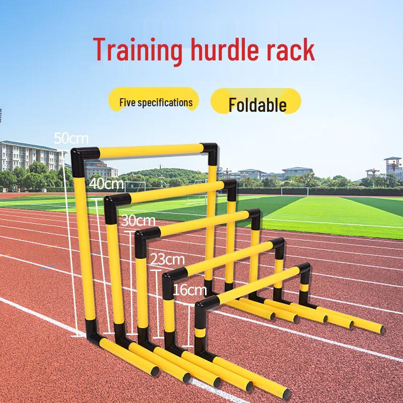 Foldable Adjustable Football Training Agility Hurdles