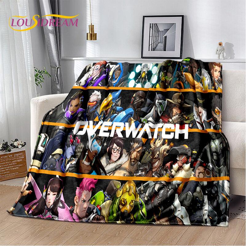 Overwatch Game Gamer DVA  Reaper Soft Plush Blanket,Flannel Blanket Throw Blanket for Living Room Bedroom Bed Sofa Picnic Kid 3D