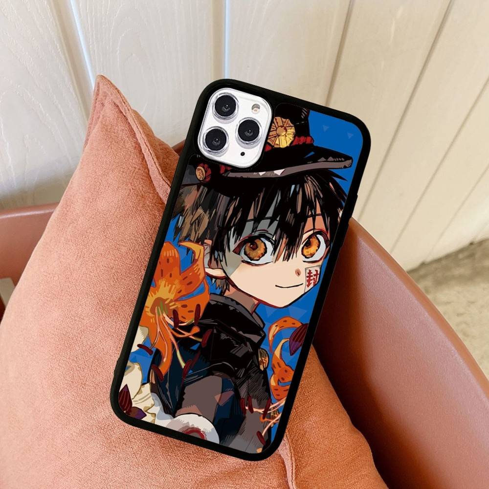 1pc Anime H-hanako Cartoon K-kun Phone Case Silicone PC+TPU For For IPhone 11 12 13 14 15 16 Plus Pro Max Cover