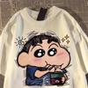 Crayon Shin-chan Boys and Girls Pure Cotton Short-Sleeved T-Shirt - Summer New Design - Japanese Cartoon Student Shirt