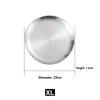 Reusable 304 Stainless Steel Dinner Plates, Heavy-Duty Metal Round Dishes Flat Feeding Serving Plate - Tableware