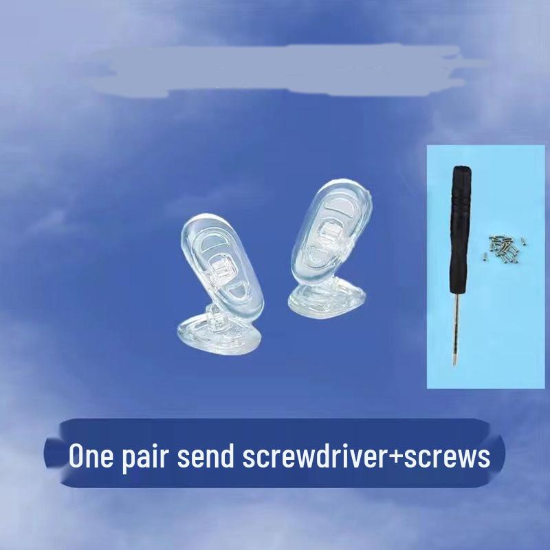 

Anti-Slip Eyeglass Nose Pad Set with Screwdriver & Air Cushion Silicone